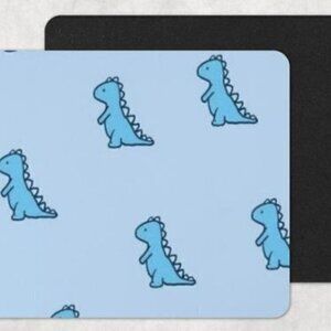 Blue Dinosaur Mouse Pad